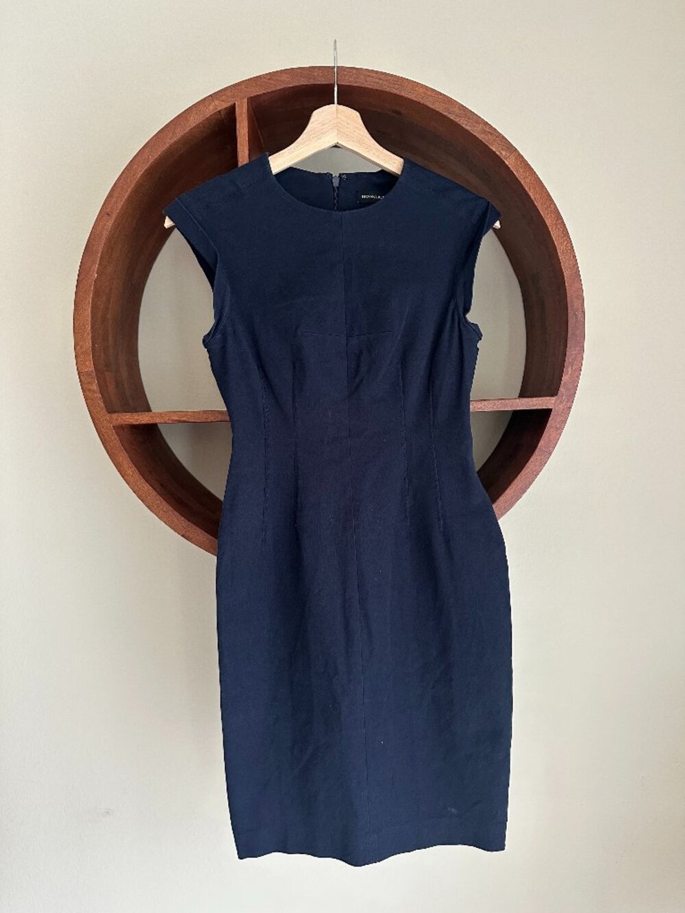 Banana Republic Navy Sheath Dress Cap Sleeve Career 0P